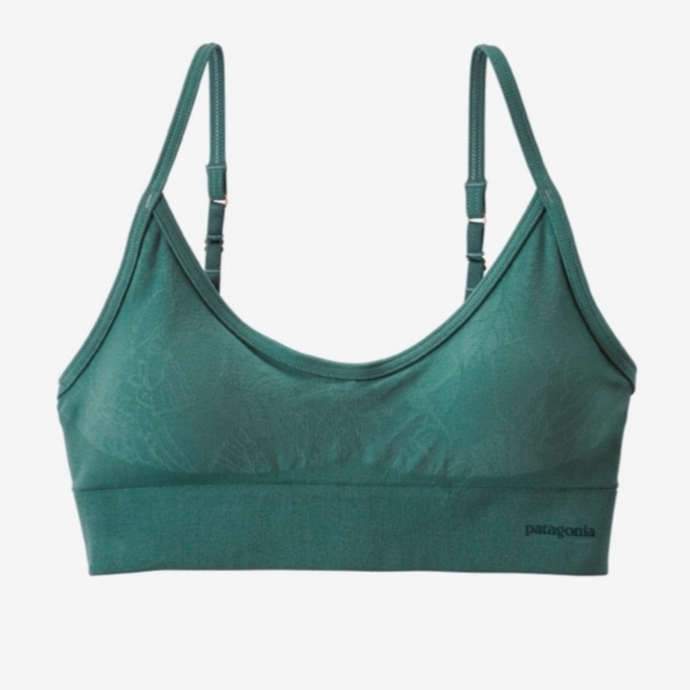Patagonia Barely Everyday Floral Teal Bra